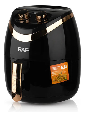 Freidora De Aire Libre Aceite 5.8 L Air Fryer Papas Fritas 