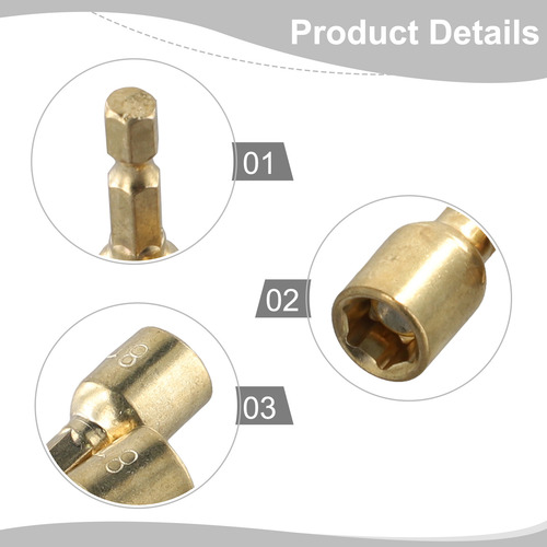 Controladores De Impacto Con Adaptador Hexagonal Golden Sock