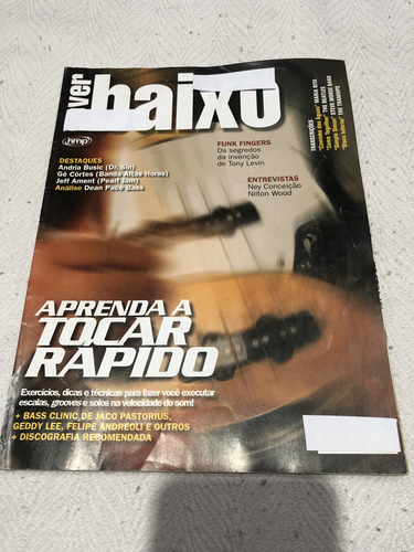 Revista Cover Baixo *44 - Aprenda A Tocas Rápido (Usado)