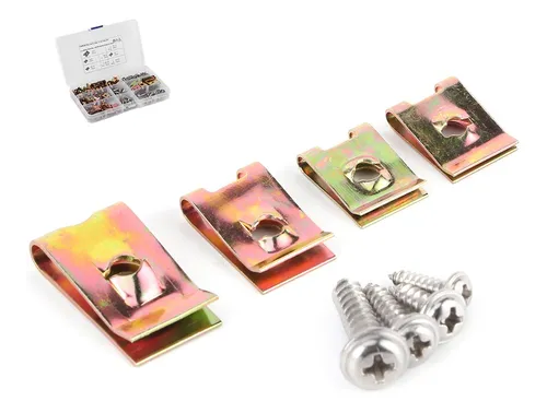 Tuercas con Clips en U para autom/óviles 8//8//10//12 Surtido Sujetadores Interiores con Tornillos de Acero Inoxidable Outbit Clip en U