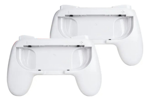 2 Capa Proteçao Controle Joy Con Compatível Nintendo Switch Cor Branco