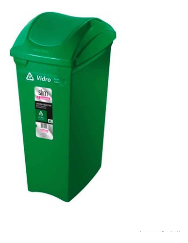 Lixeira Seletiva 40 Litros Verde Sanremo Sanremo