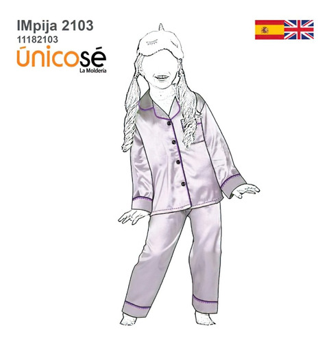 ( Moldes De Ropa) Pijama Clasico Niña 2103