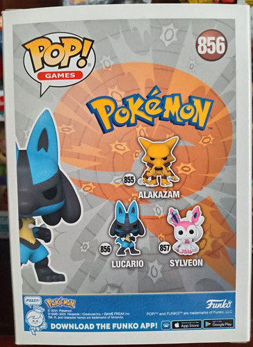 Funko Pop! Lucario No. 856 Original - Pokemon Legendario
