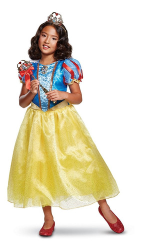 Disfraz Talla Medium Para Niña De Blancanieves Halloween