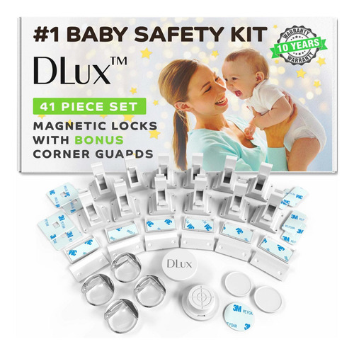 Imagen 1 de 9 de Cerraduras De Gabinete Magnético Seguridad Para Niños Kit De
