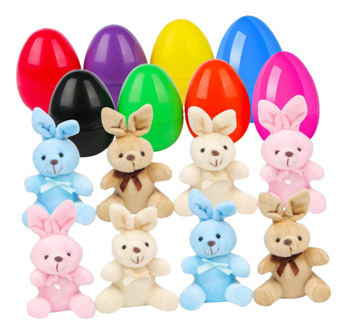 Pascua Huevo Y Juego De Peluche Juego De Juguetes Para 8 Set