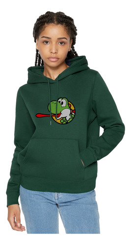 Buzo Con Capota Yoshi Hoddie Nintendo Family Mario Regalo Mu