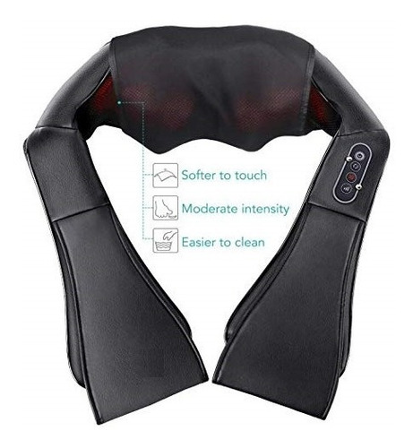 Masajeador Cervical Lumbar 16 Rodillos Con Calor Premium