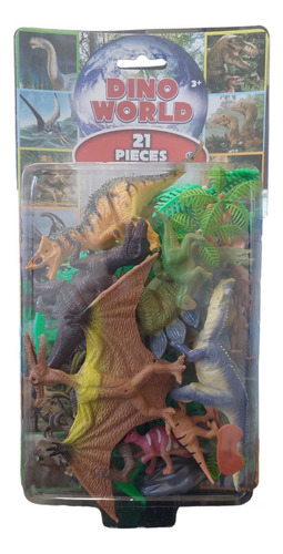 Set Dinosaurios Muñecos 21 Piezas Dino Word