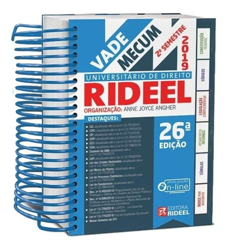 Livro Vade Mecum Universitário De Direito Rideel - 2º Semestre 2019