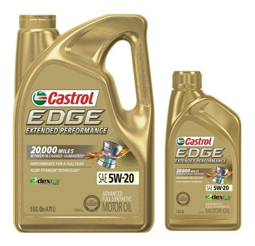Aceite Sintetico Castrol Edge Extended Sae 5w20  5.67 Lts