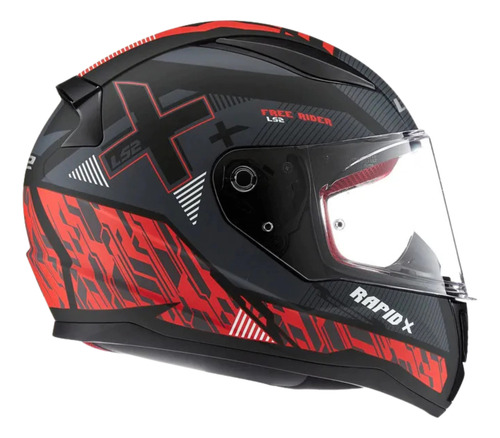 Casco Integral Ls2 Ff353 Rapid Xtreet Original Negro Lisa L