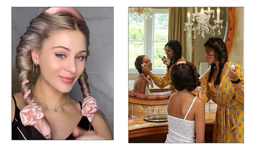 Onduladora Rizadora De Seda Ondas Sin Calor Para Cabello