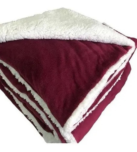 Imagem 4 de 7 de Manta Com Sherpa Austria Corttex Liso 2,20 M X 2,40 M Queen