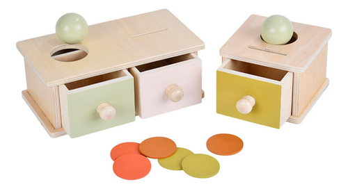 Caja De Bolas Montessori, Juguetes Educativos, Cajón Único