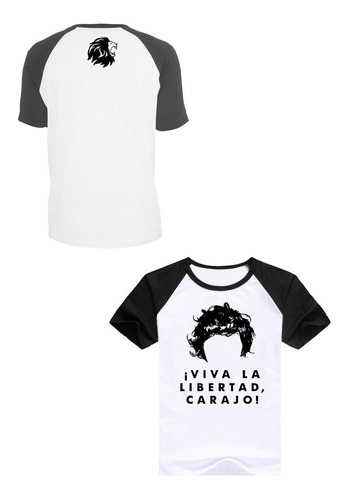 Remera Milei Viva La Libertad  Spun Adulto/niño Unisex