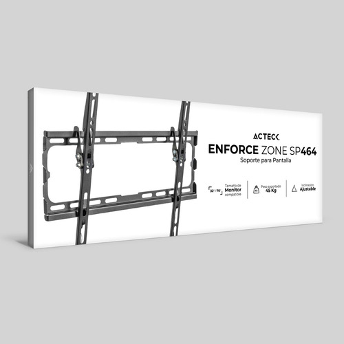Soporte Para Pantalla 37 -70 Delgado Sp464 Fijo/inclinable Color Negro