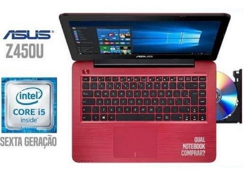 Notebook Asus Core I5-6200u 8gb 500gb Tela 14' Win10 Hdmi 