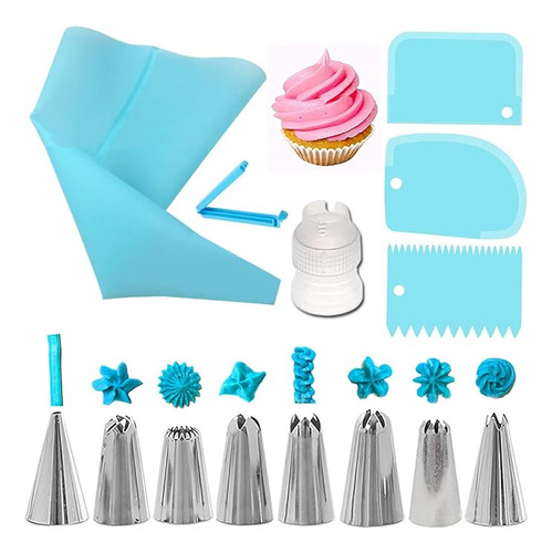 Juego 14 Bolsas Glaseado Y Puntas Para Decoracion Tartas Kit