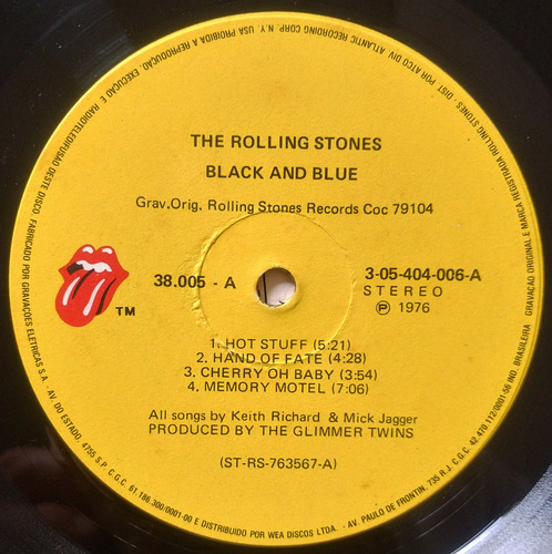 Lp Rolling Stones - Black And Blue (Usado)