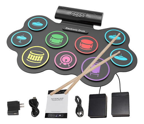 Tambor Eléctrico Compacto Para Músicos Novatos