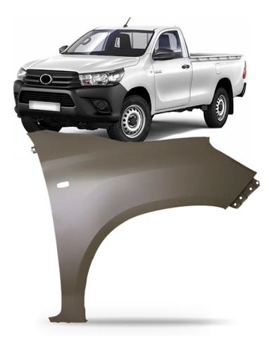 Paralama Dianteiro Hilux Srv 2016 2017 2018 Com Furo Pisca