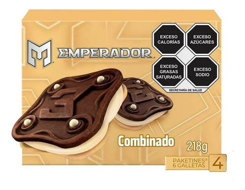2 Pza Galletas Gamesa Emperador Tipo Sándwich Con Relleno, S