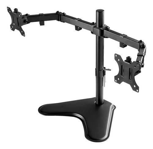 Soporte De Mesa 2 Monitores Doble Monitor De 13'' A 32'' Color Negro