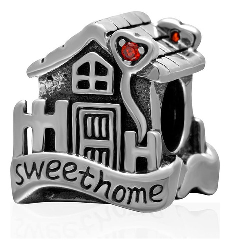 Sweet House Charm 925 Sterling Silver Family Charm Home...