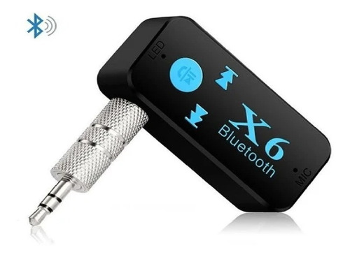 Adaptador Audio Bluetooth Auxiliar X6  Para Carro Tienda