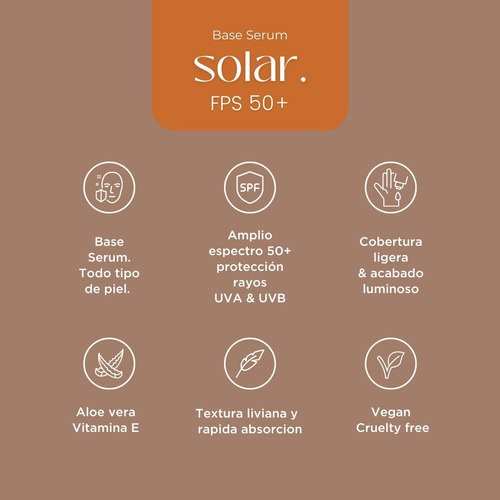 Base Serum Protector Solar Fps 50+ Regina Con Aloe Vera