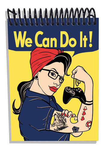 Imagem 1 de 2 de Caderneta Capa Dura We Can Do It Feminismo