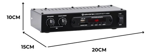 Amplificador Óptico Som Compact 400 Bluetooth Hayonik Igreja
