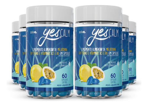 Meno Aliv Ou Colágeno Tipo Ii Ou Yes Calm - Kits 6 Potes