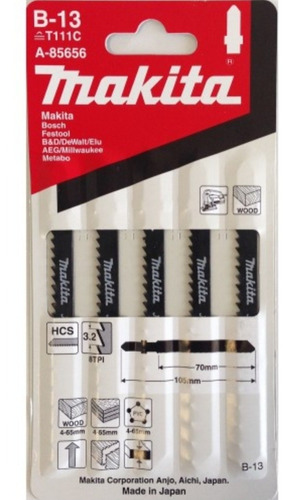 Hojas De Calar B13 Madera Plastico Makita A-85656