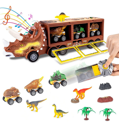 Camión De Juguete De Dinosaurio Niños Con Luces Y Sonido
