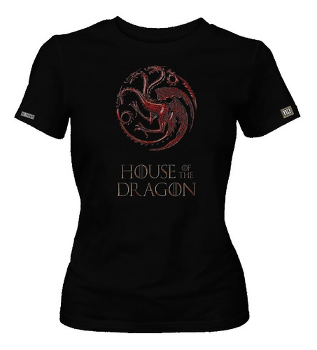 Camiseta House Of Dragon Targaryen Game Thrones Mujer Dbo
