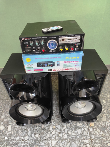 Amplificador Le Li Av 339 Hifi Mp3 Con Bafles
