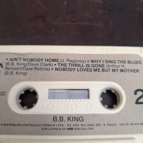 Imagem 7 de 7 de Fita Cassete K7 B.b. King The Best Of Original Ótimo Estado