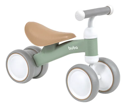 comprar Bicicleta De Equilíbrio 4 Rodas Buba Retro Sem Pedal Verde
