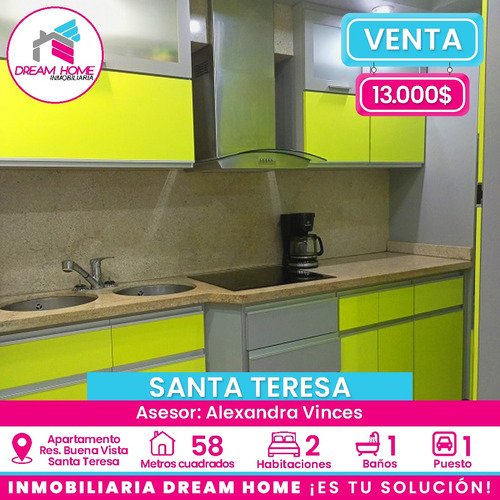 Apartamento En Venta Res. Buena Vista - Santa Teresa.