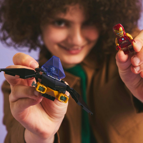 Lego Auto Deportivo Iron Man Y Pantera Negra Vs Hulk Rojo 295 Lego Marvel