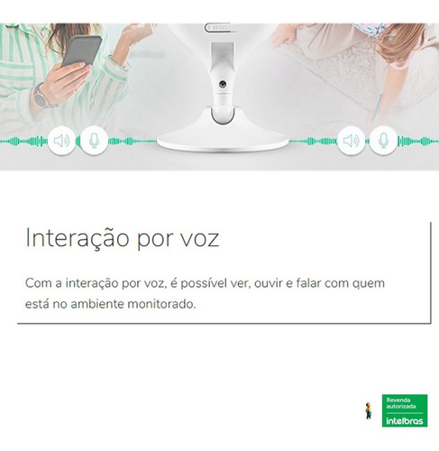 Imagem 4 de 6 de Im4 Câmera Interna Inteligente Wi-fi Full Hd 360° Intelbras
