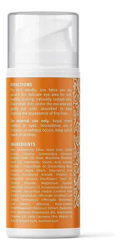 Crema Para Ojos Con Vitamina C Por Lilyana Naturals Vitamin