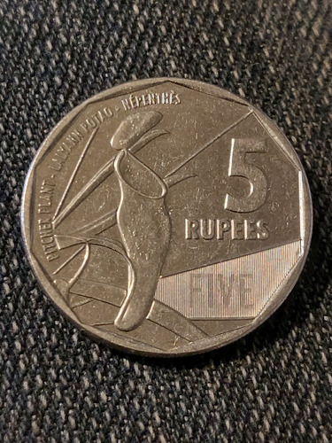 Moneda De Seychelles Año 2016 5 Rupias Níquel Xf