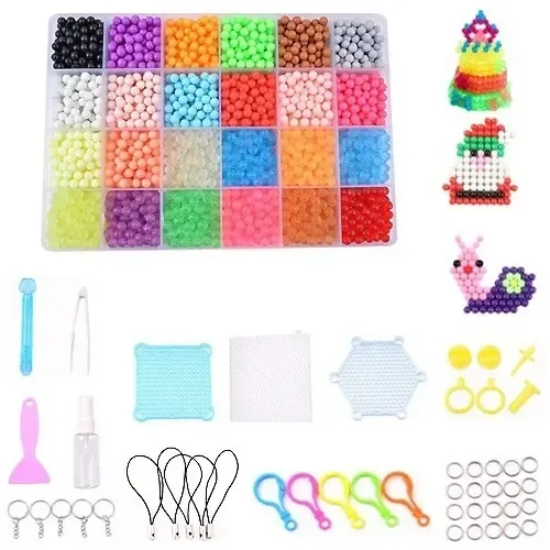 hiperchino - GOTRUST 7200 Abalorios Cuentas Agua, 24 Colores Cuentas Para hiperchino - GOTRUST 7200 Abalorios Cuentas Agua, 24 Colores Cuentas Para