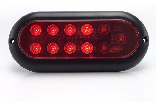 Imagem 2 de 5 de Par De Lanterna Traseira Led Selada Carretinha Reboque 12v