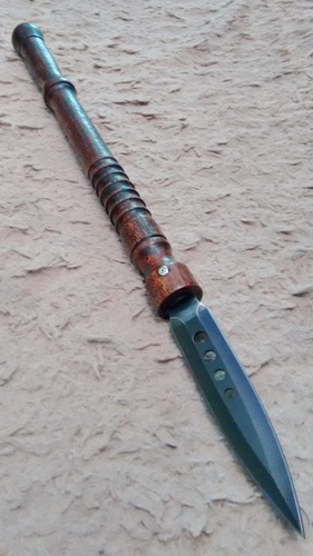 Lança Curta Caça Javali 66cm Aço E Madeira
