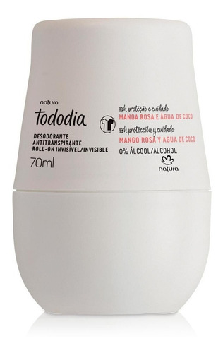 Desodorante Antitranspirante Manga Rosa Natura Tododia -70ml Fragrância Sim